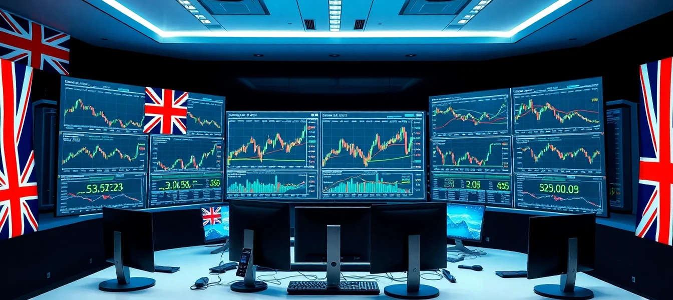 Online Trading UK platforms used by traders analyzing market charts and British financial
