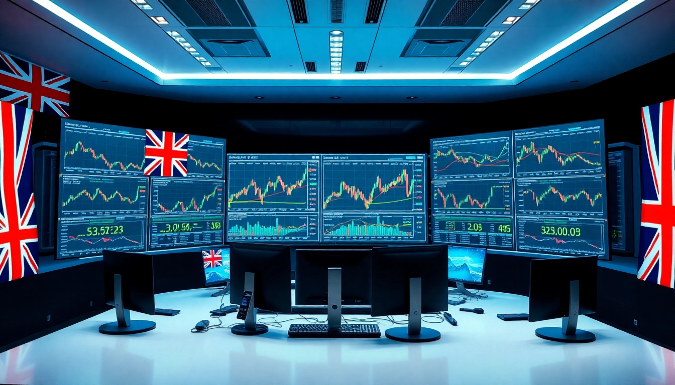 Online Trading UK platforms used by traders analyzing market charts and British financial