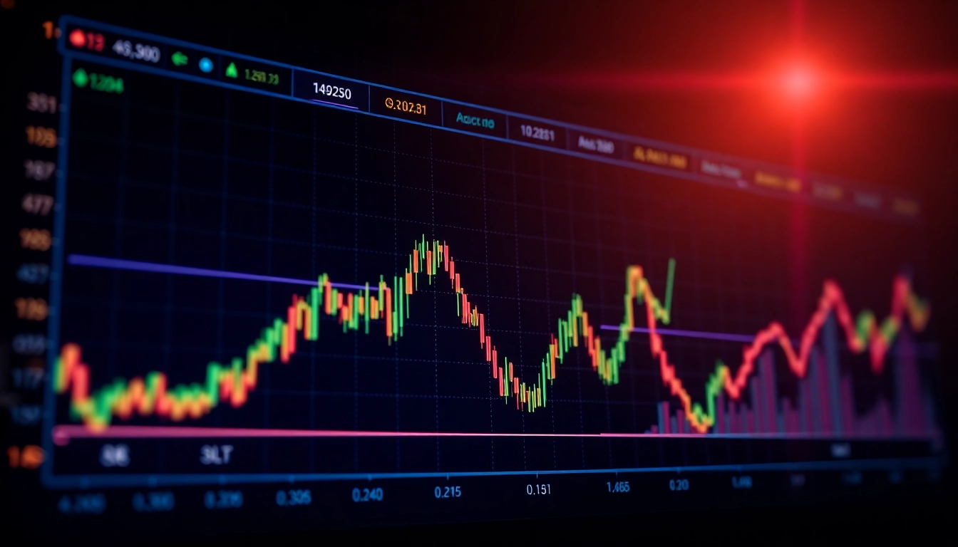 Aicoin digital chart showcasing cryptocurrency market data and trend analysis in a modern